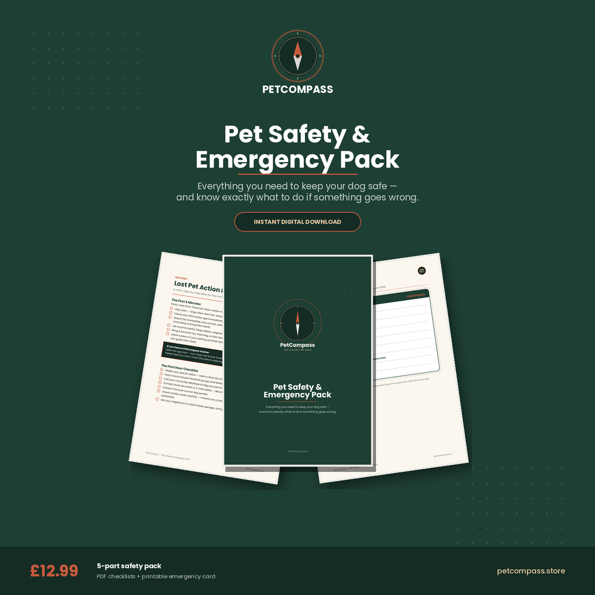 Pet Safety & Emergency Pack